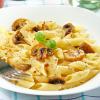 Penne with Chicken Mushrooms